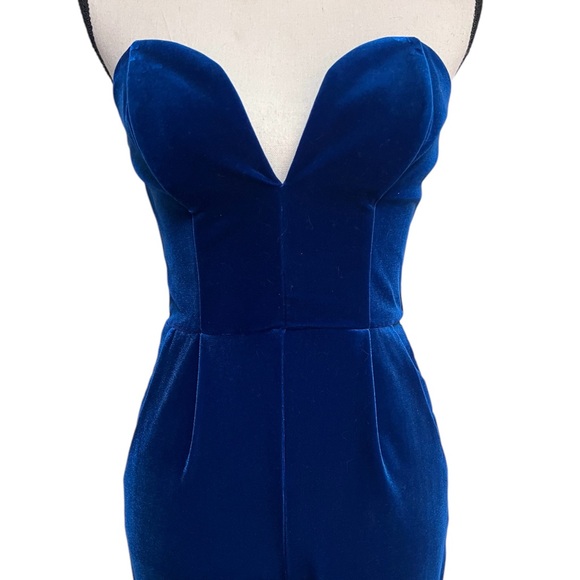 Cherri Jumpsuit in Royal Velvet Amanda Uprichard size P Revolve - Picture 3 of 6